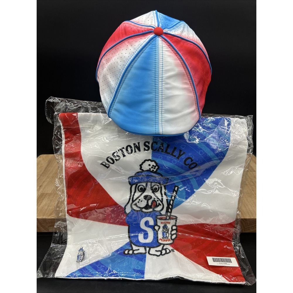 Boston Scally Slush Puppy  Newsboy Cap NEW W/Tags Dust Bag and Pin Set! Size XL